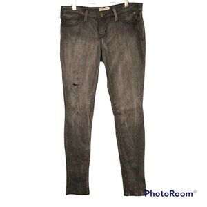 Current/Elliott The Skinny Bleach Out Night/Studs Jeans Size 25